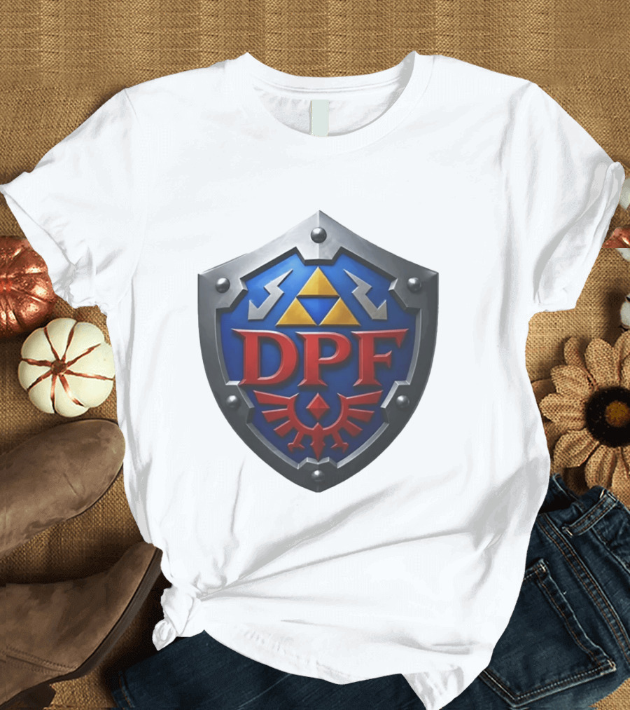 DPF Crest Shield Hylian Gamer Zelda TriForce T-Shirt