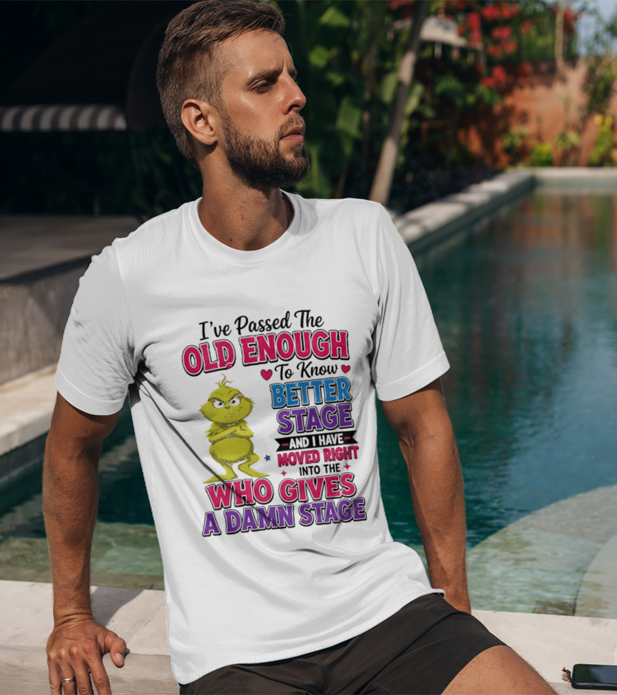 Passed The Old Enough To Know Better Moved Right Into The Who Gives A Damn Stage T-Shirt