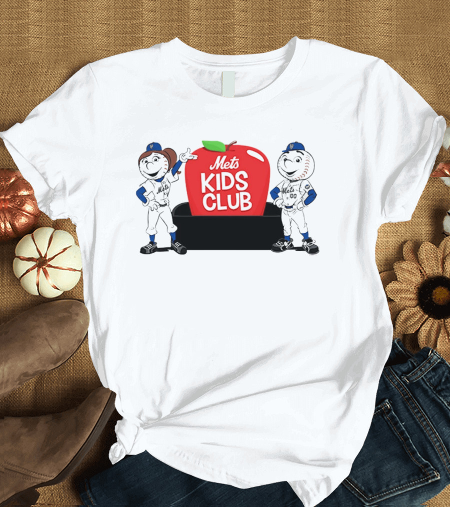 Mr And Mrs Met Kids Club New York Mets T-Shirt