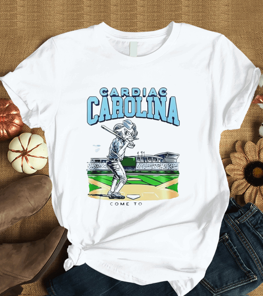 Cardiac Carolina Come To Omaha North Carolina Tar Heels X Cardiac Carolina Welcome To Omaha 2026 T-Shirt