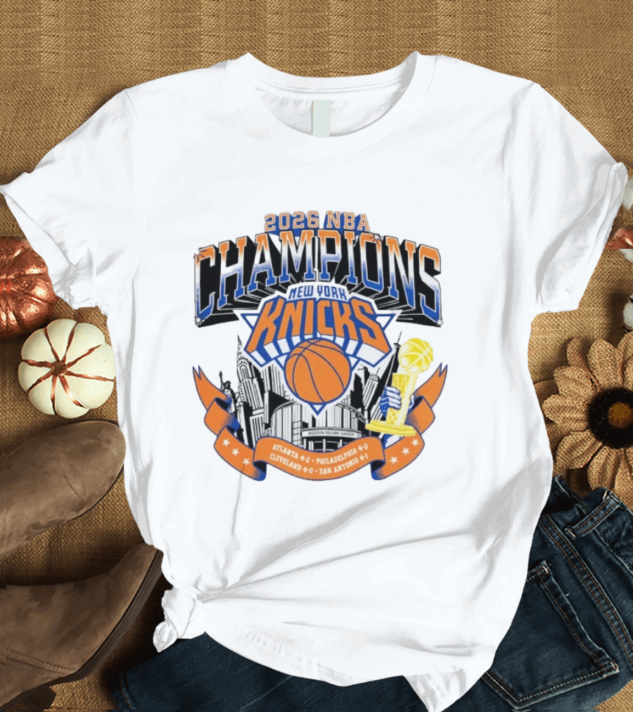 2026 NBA Champions New York Knicks Madison Square Garden T-Shirt