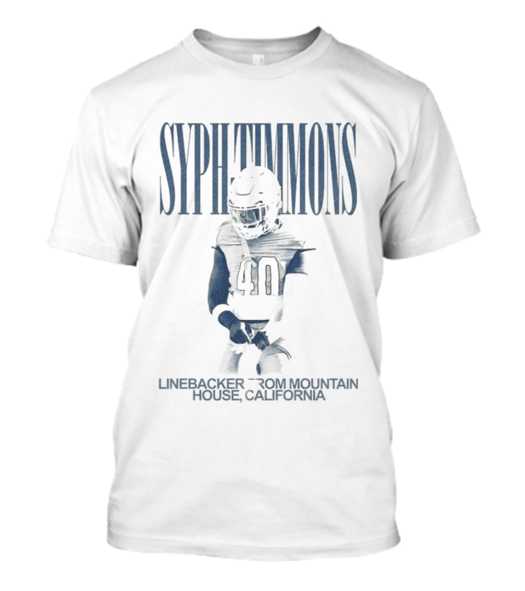 Syph Timmons Linebacker Orlando California Football 40 T-Shirt