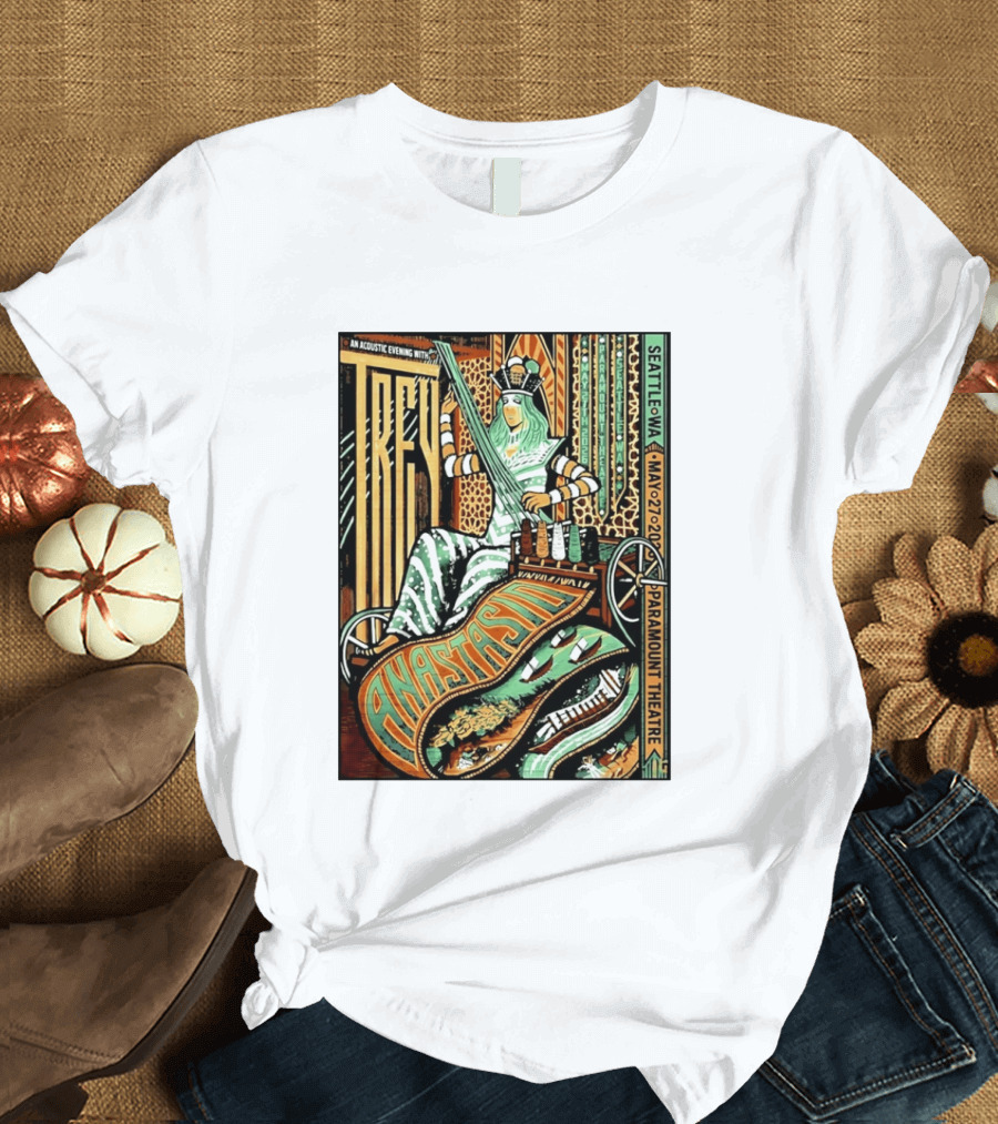 Trey Anastasio Acoustic Evening Seattle WA May 27 2026 Paramount Theatre T-Shirt