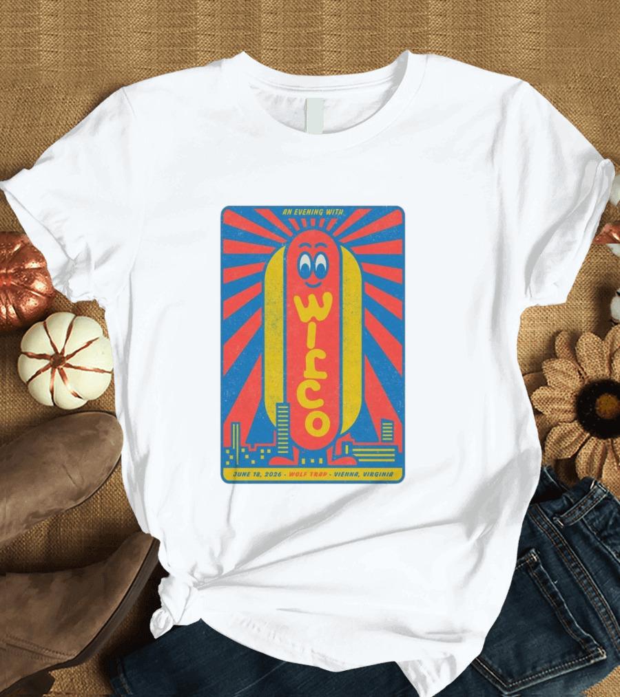 An Evening With Wilco June 18 2026 Wolf Trap Vienna Virginia T-Shirt