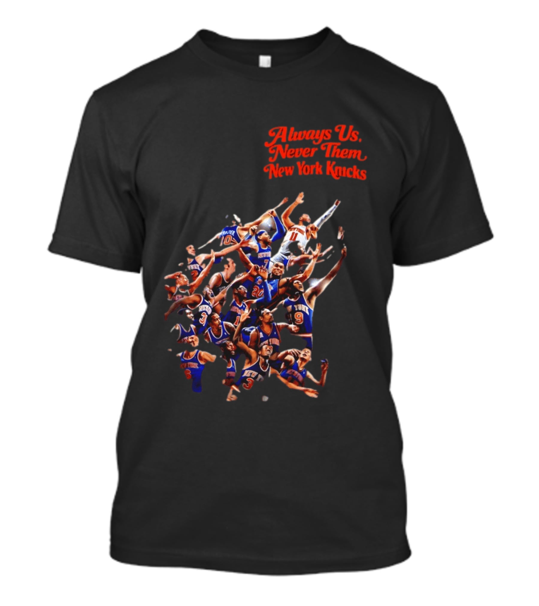 Always Us Never Them New York Knicks Basketball Players Team 2026 T-Shirt
