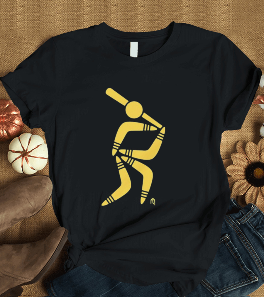 Aussie Baseball Players Boomerang T-Shirt
