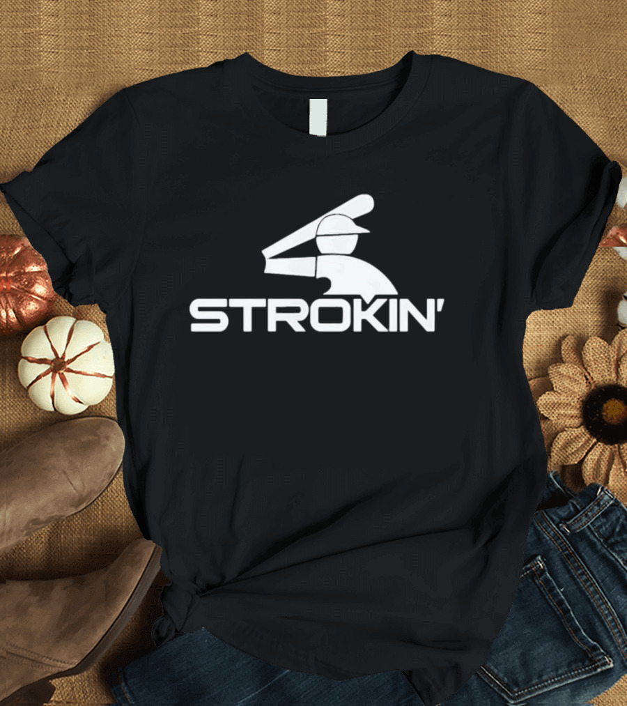 Baseball Strokin' Batting Iconic Sports T-Shirt