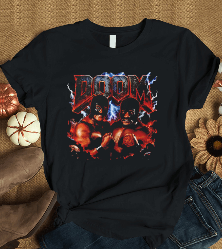 Doom Pro Wrestling Tag Team Ron Simmons Butch Reed T-Shirt