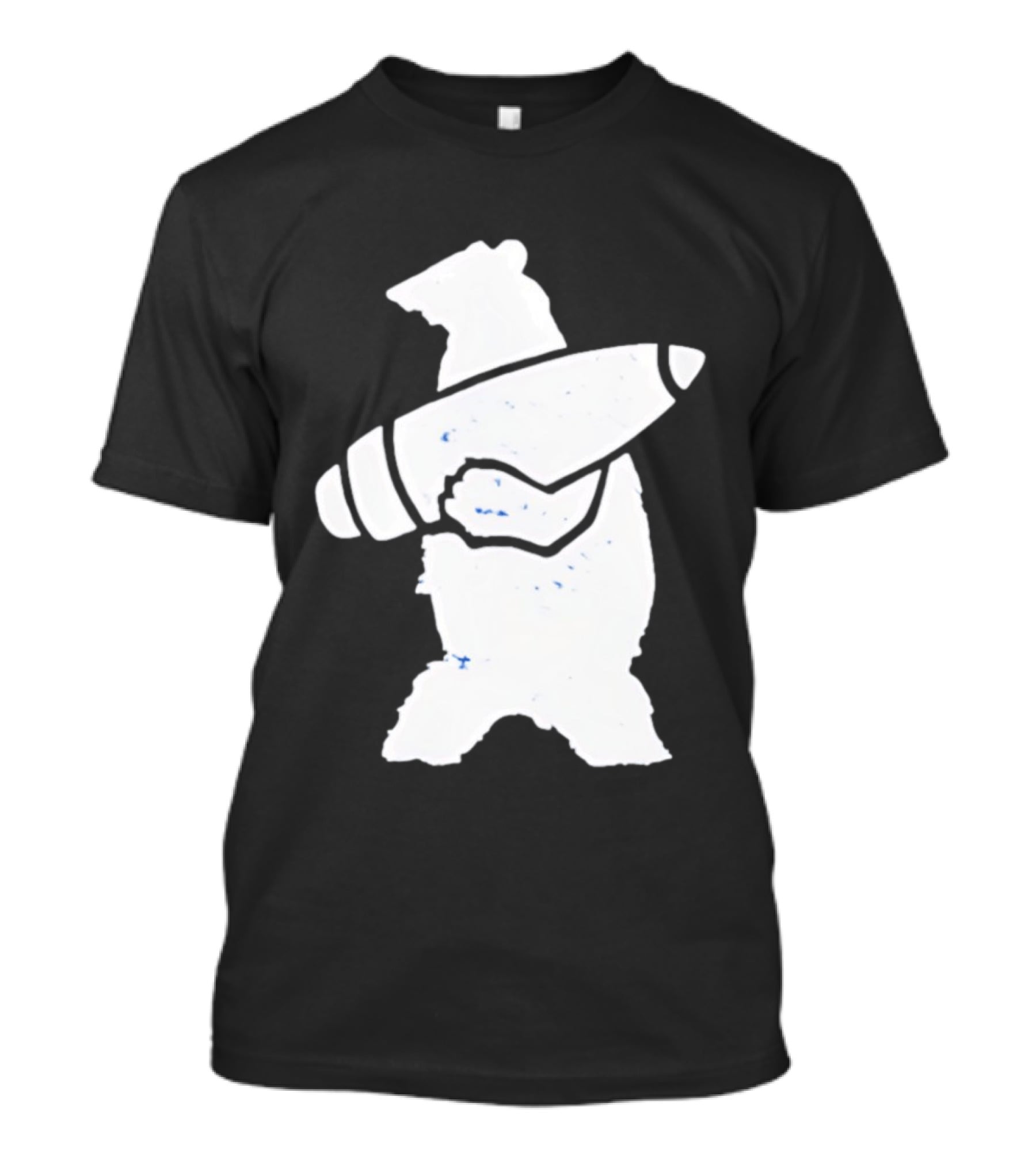 Bear Holding Artillery Shell Military Corporal T-Shirt