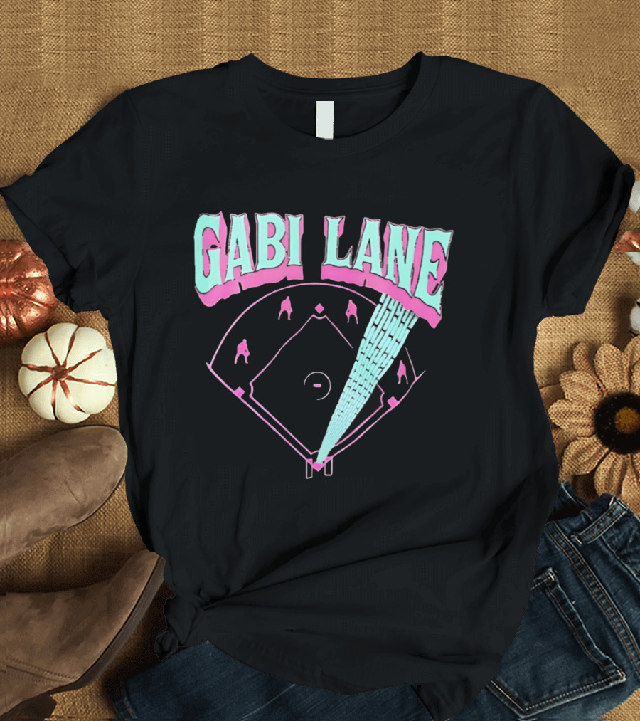 Gabi Lane Baseball Field Diamond Players T-Shirt