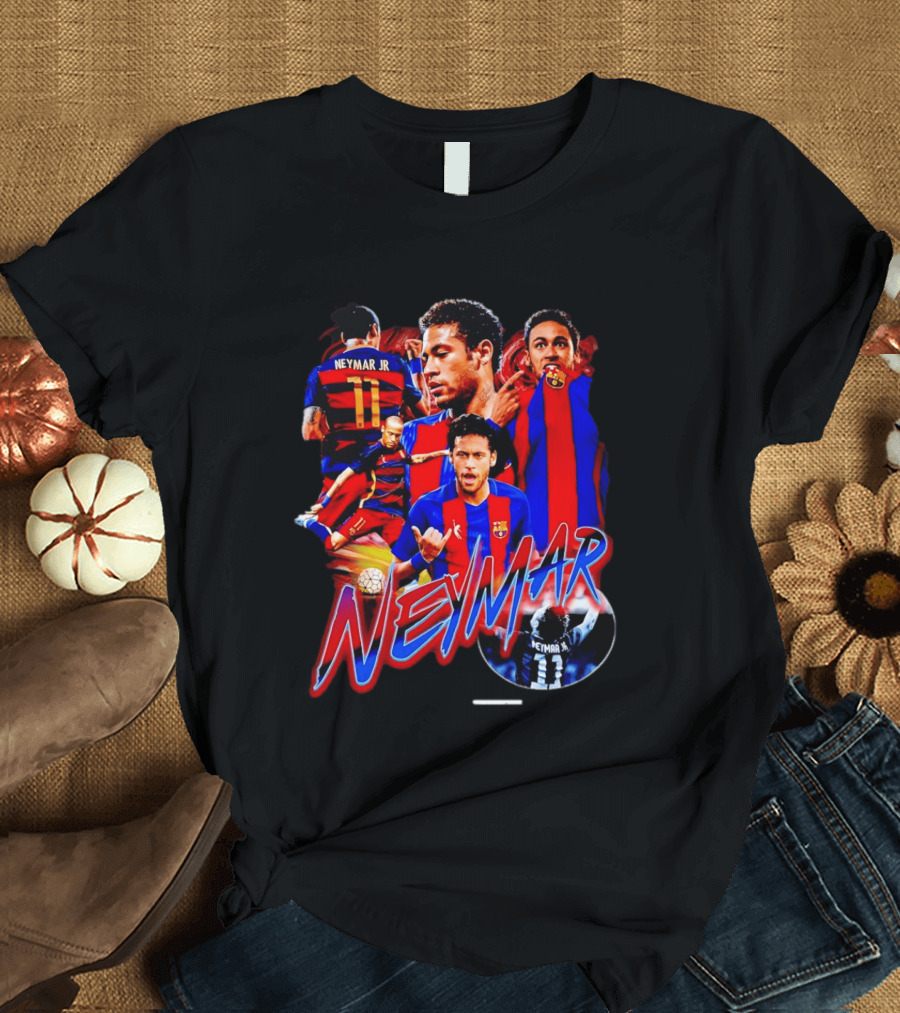 Neymar Jr Barcelona Iconic Football Legend T-Shirt