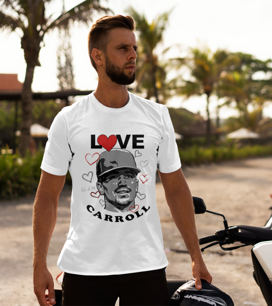 Love Corbin Carroll Heart Baseball Arizona Diamondbacks T-Shirt