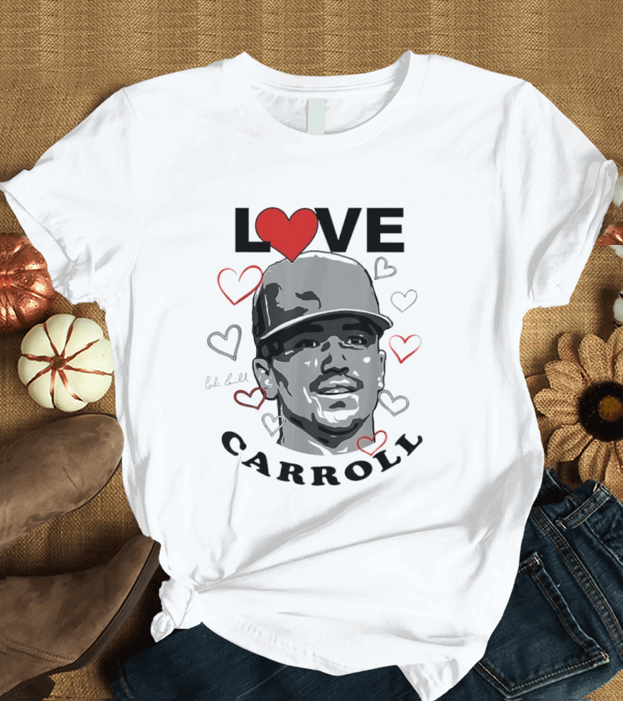 Love Corbin Carroll Heart Baseball Arizona Diamondbacks T-Shirt