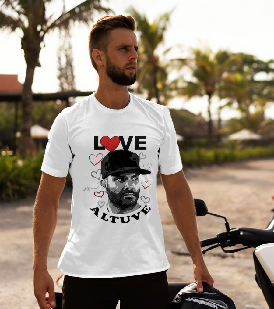 Love Altuve Houston Baseball Heart T-Shirt