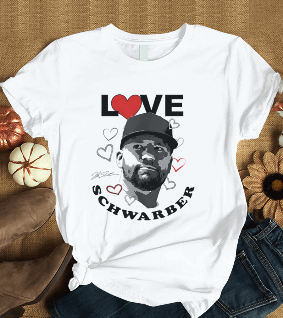 Love Kyle Schwarber Philadelphia Baseball Heart T-Shirt