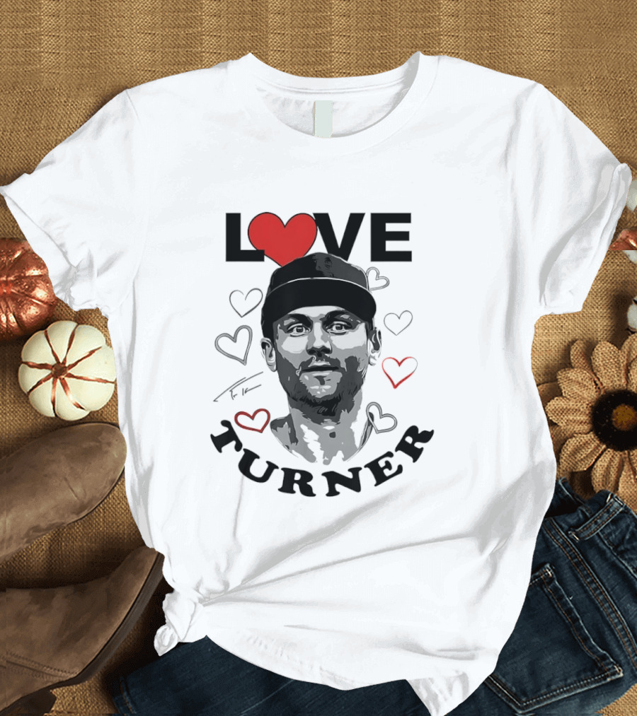 LOVE Trea Turner Philadelphia Phillies Baseball Heart T-Shirt