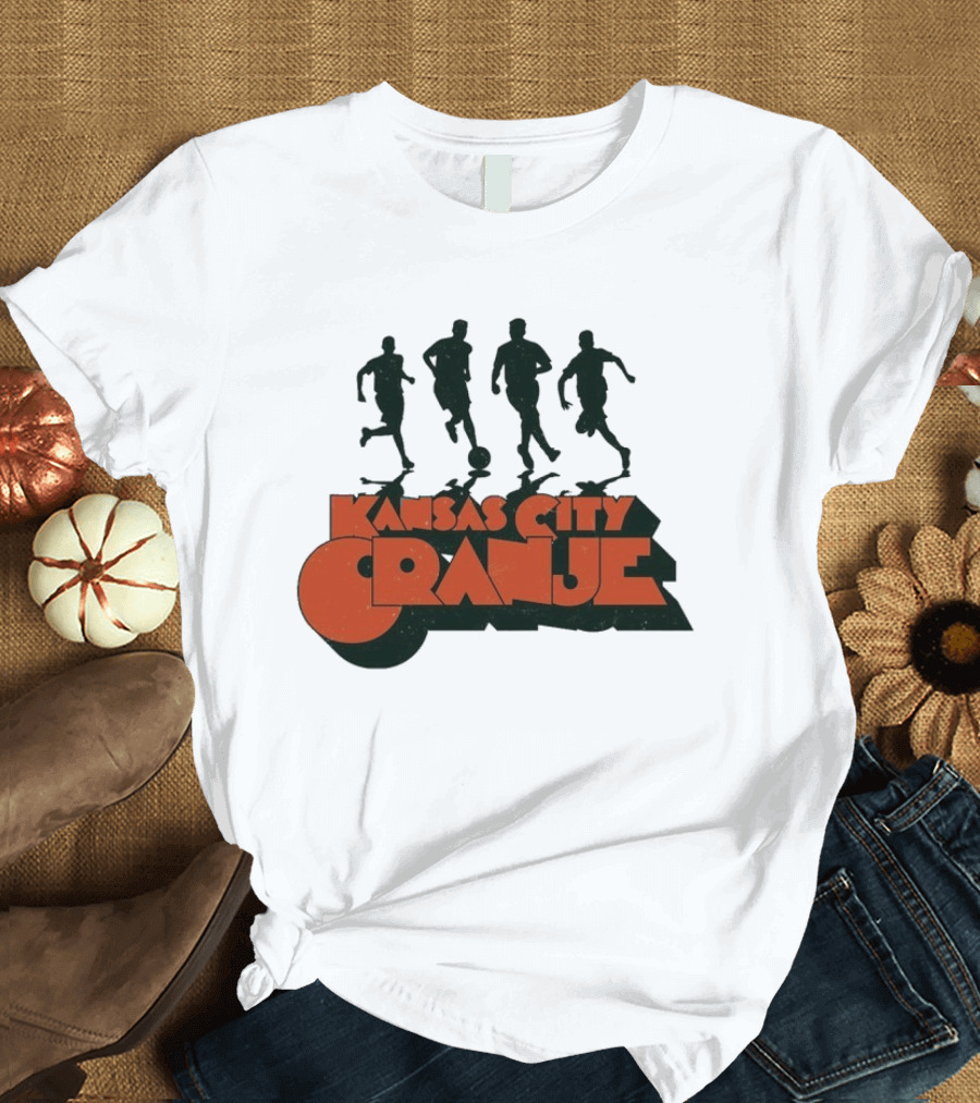 Kansas City Orange Soccer Silhouettes Made Mobb T-Shirt
