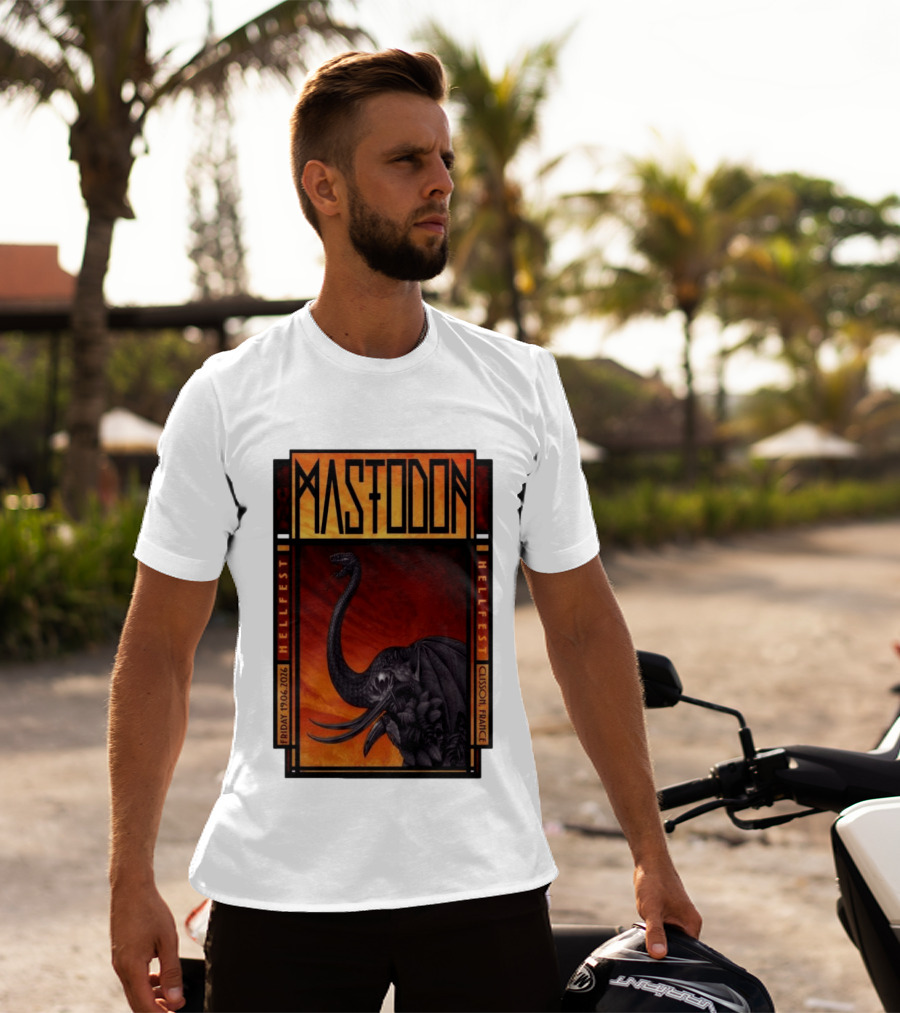 Mastodon Hellfest Clisson France June 19 2026 Dragon T-Shirt