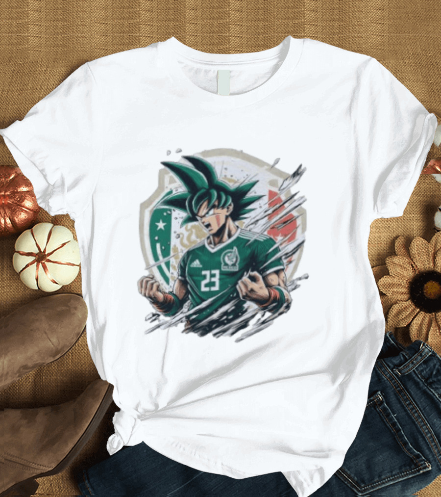Mexico Football Vegeta Dragon Ball Anime Fusion T-Shirt
