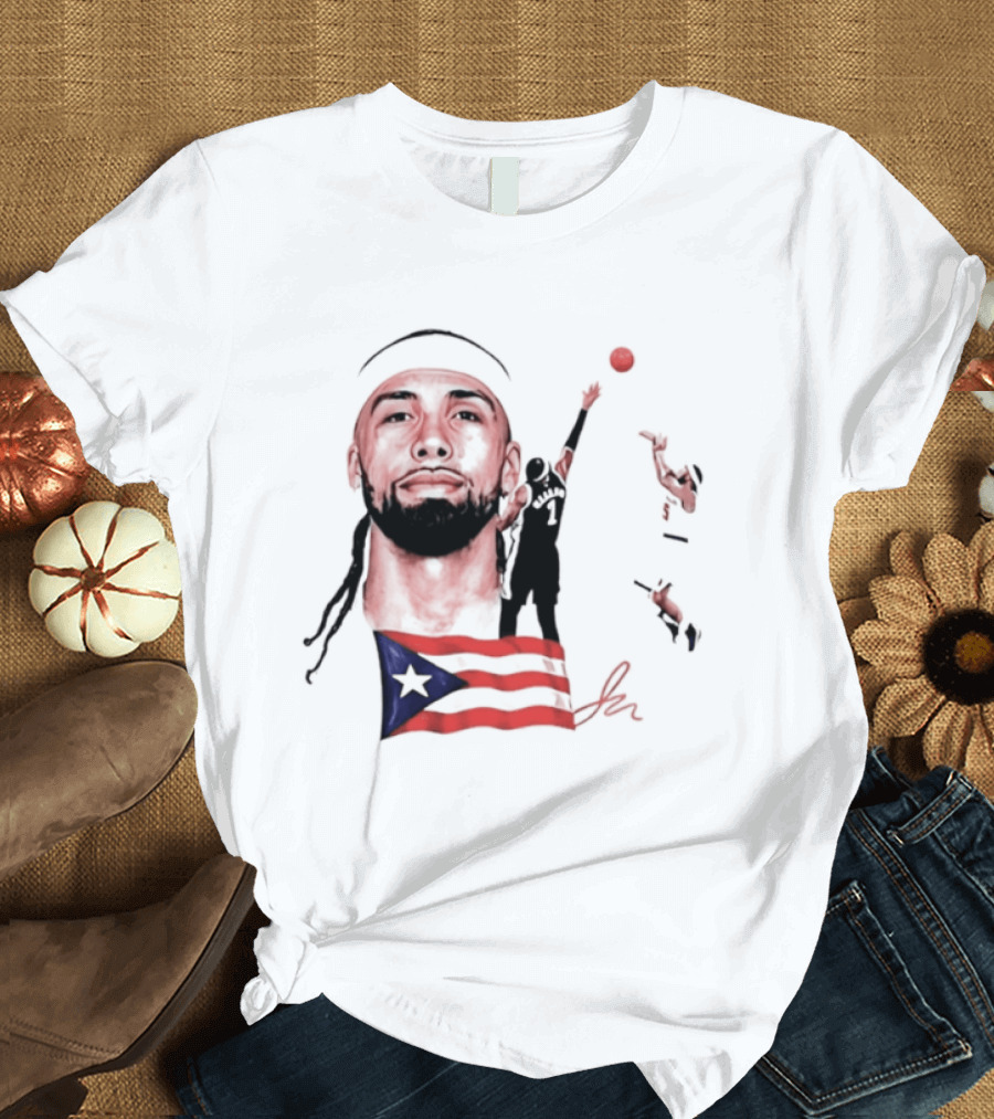 Jose Alvarado Puerto Rican Flag New York Knicks Basketball T-Shirt