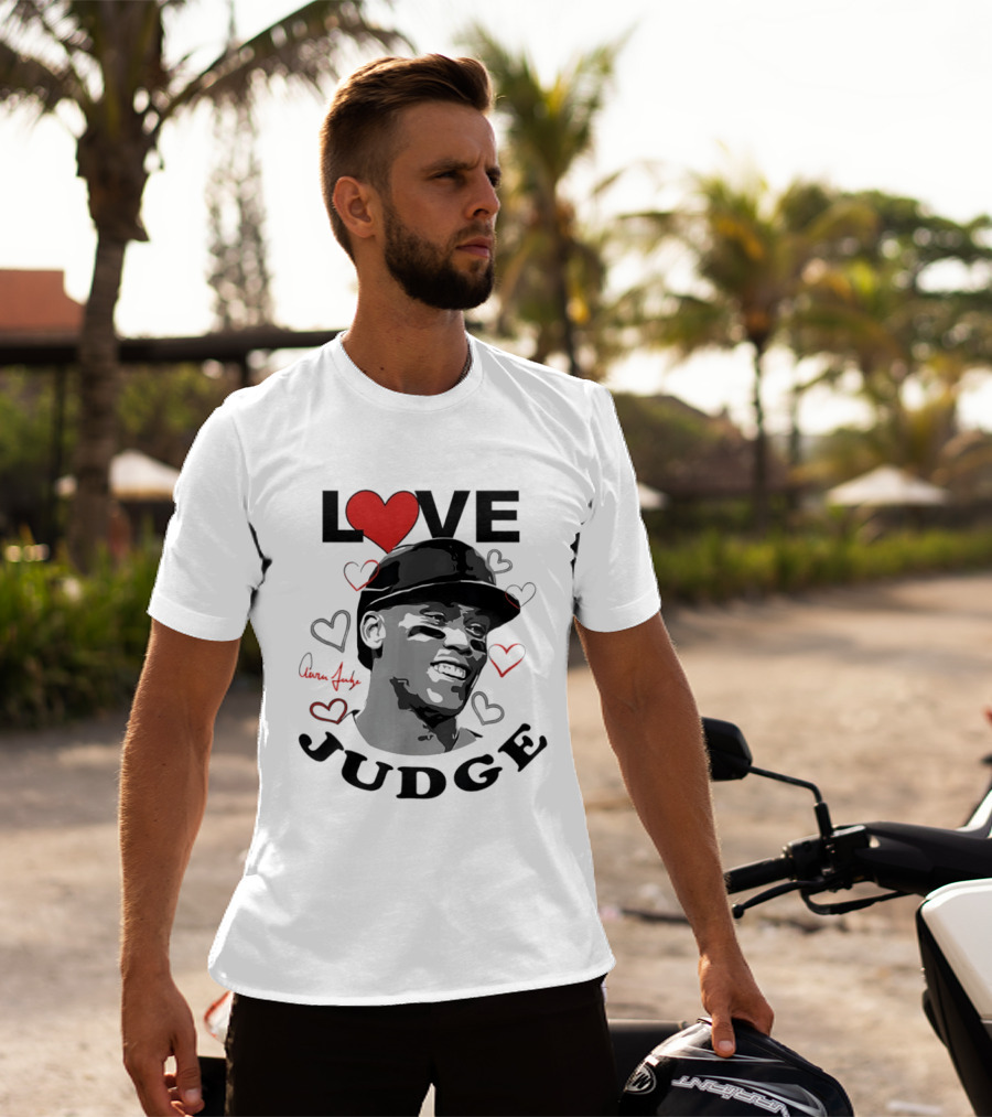 Love Aaron Judge New York Yankees Heart T-Shirt