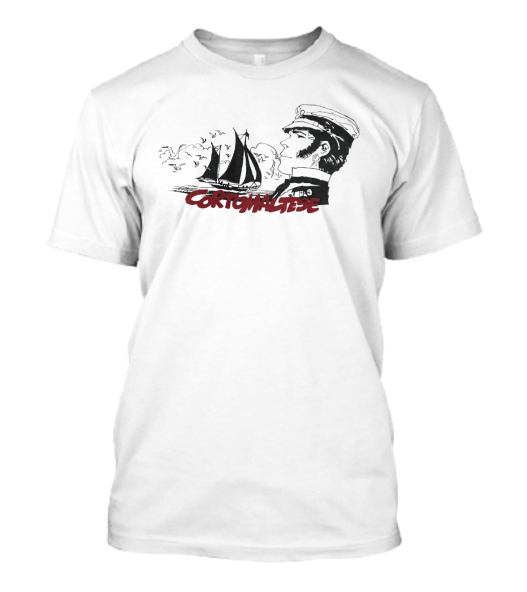 Corto Maltese Nautical Adventure Sailboat Captain T-Shirt