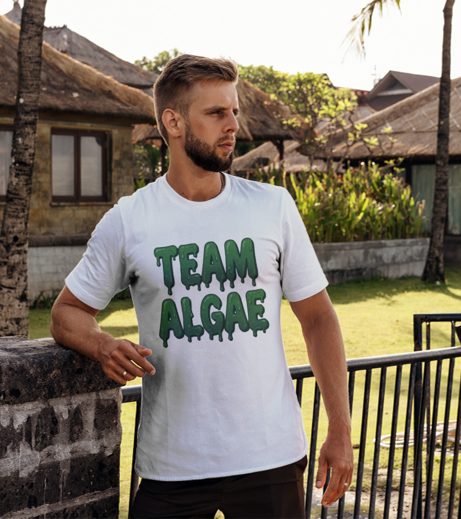 Team Algae Slimy Green Drip Humor T-Shirt