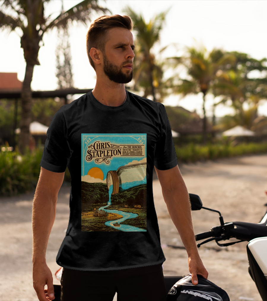 Chris Stapleton Feat. The Honchos June 20 2026 Charlotte NC Bank Of America Stadium Lainey Wilson T-Shirt