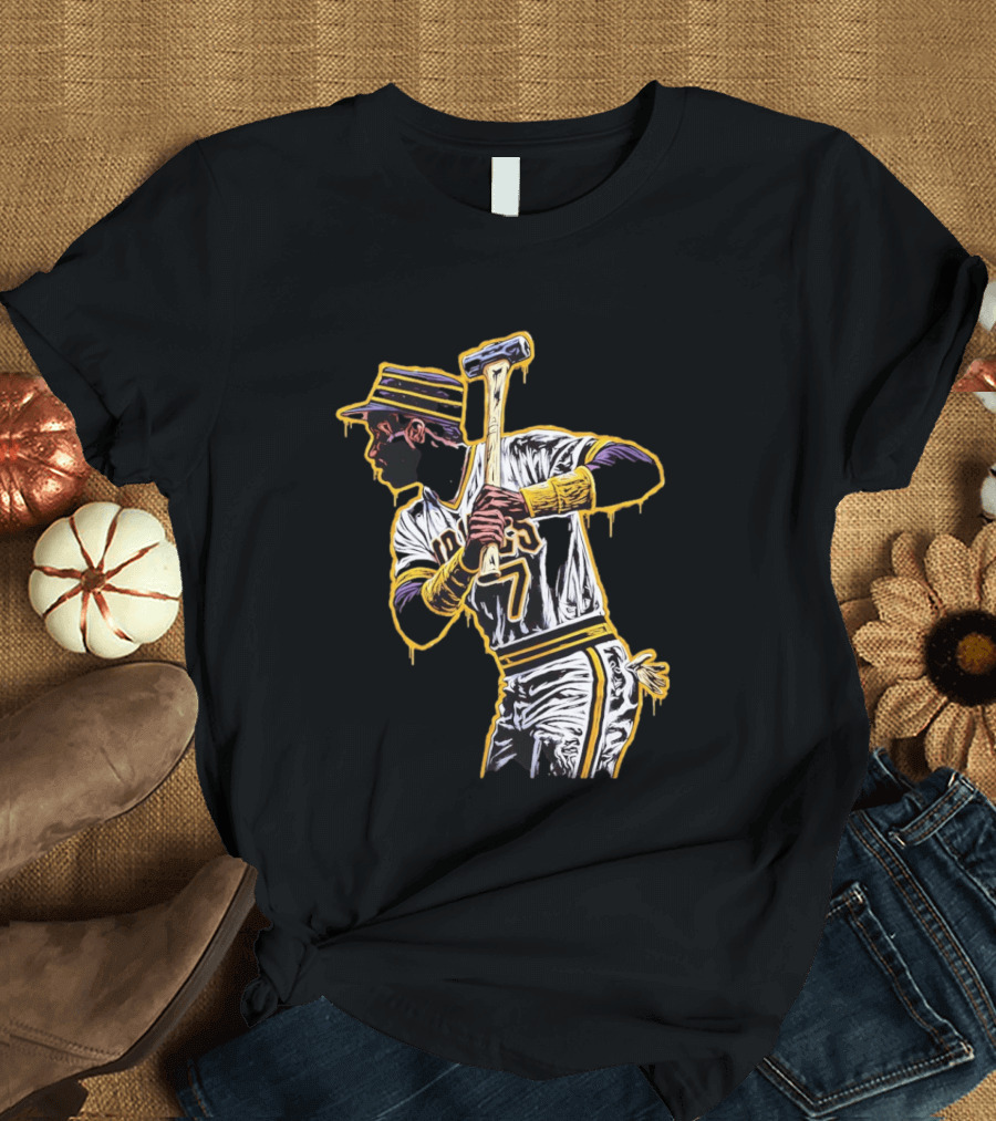 Roberto Clemente Pittsburgh Pirates Number 21 Baseball T-Shirt