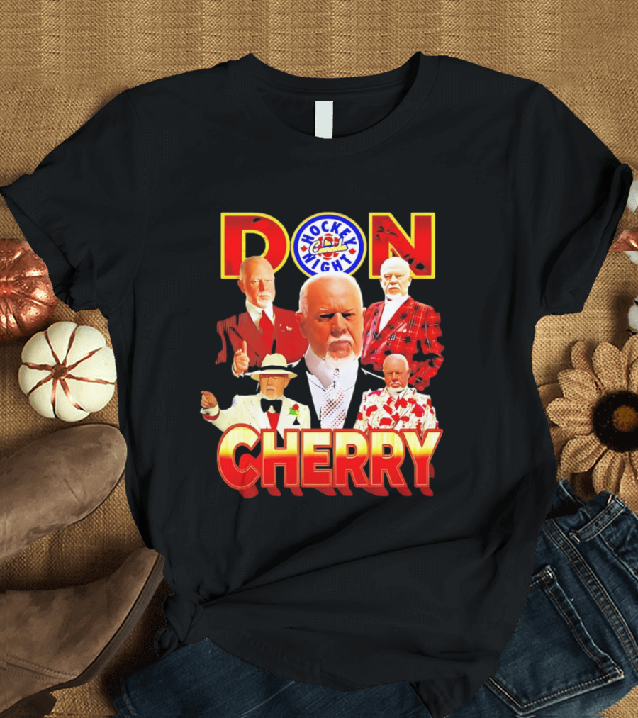 Don Cherry Iconic Suits Hockey Night In Canada Style Collection T-Shirt