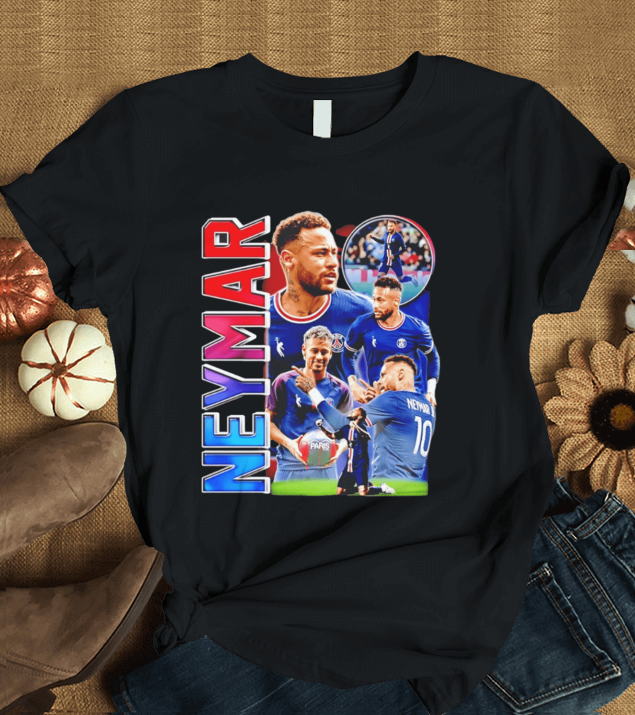 Neymar Paris Saint Germain Football Icon PSG Number 10 T-Shirt
