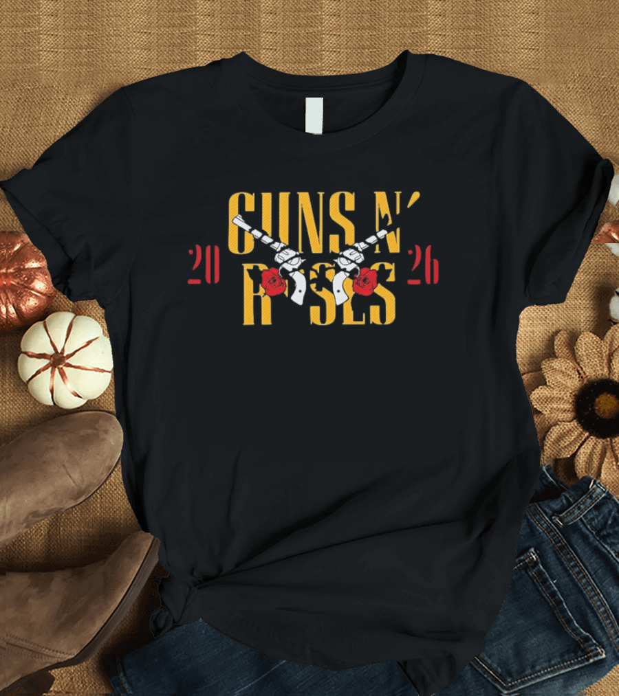 Guns N Roses 2026 Tour Iron On Heat Transfer T-Shirt
