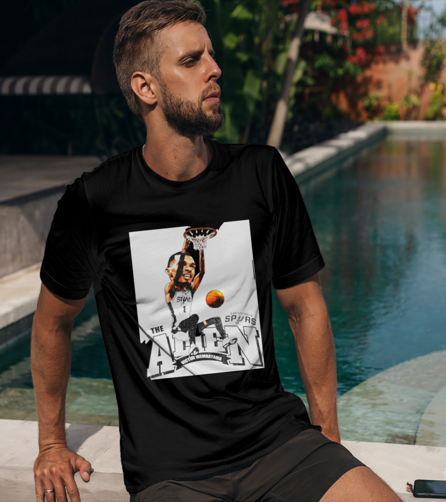 Victor Wembanyama The Alien San Antonio Spurs Basketball T-Shirt