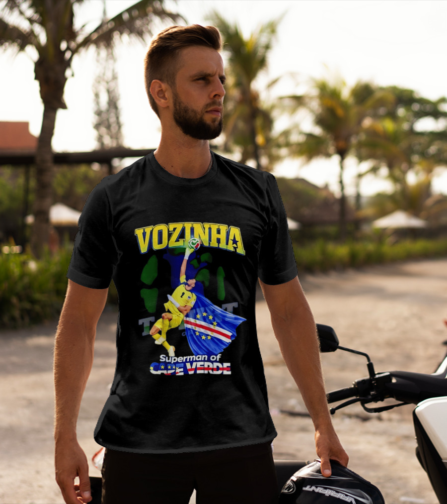 2026 Vozinha Superman Cape Verde Socer Hero T-Shirt