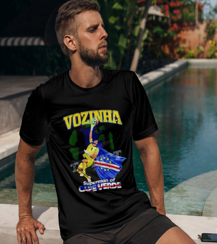 2026 Vozinha Superman Cape Verde Socer Hero T-Shirt