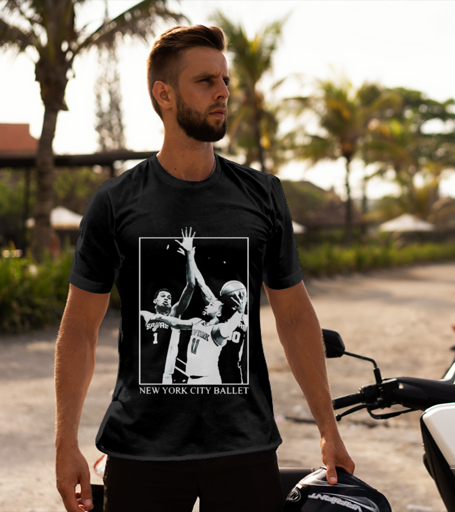 Jalen Brunson New York Spurs NBA Matchup Ballet Performance T-Shirt