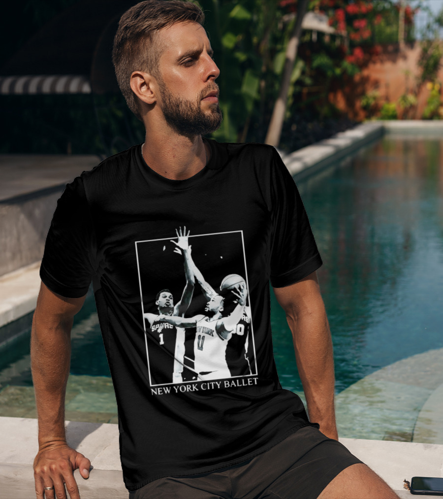 Jalen Brunson New York Spurs NBA Matchup Ballet Performance T-Shirt