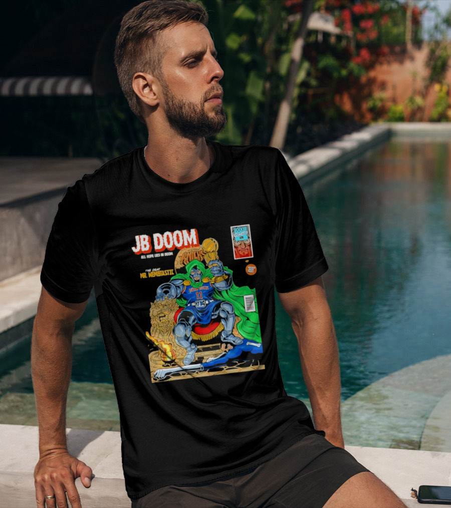JB Doom New York Knicks 2026 NBA Champs The Death Of Mr. Wembtastic T-Shirt