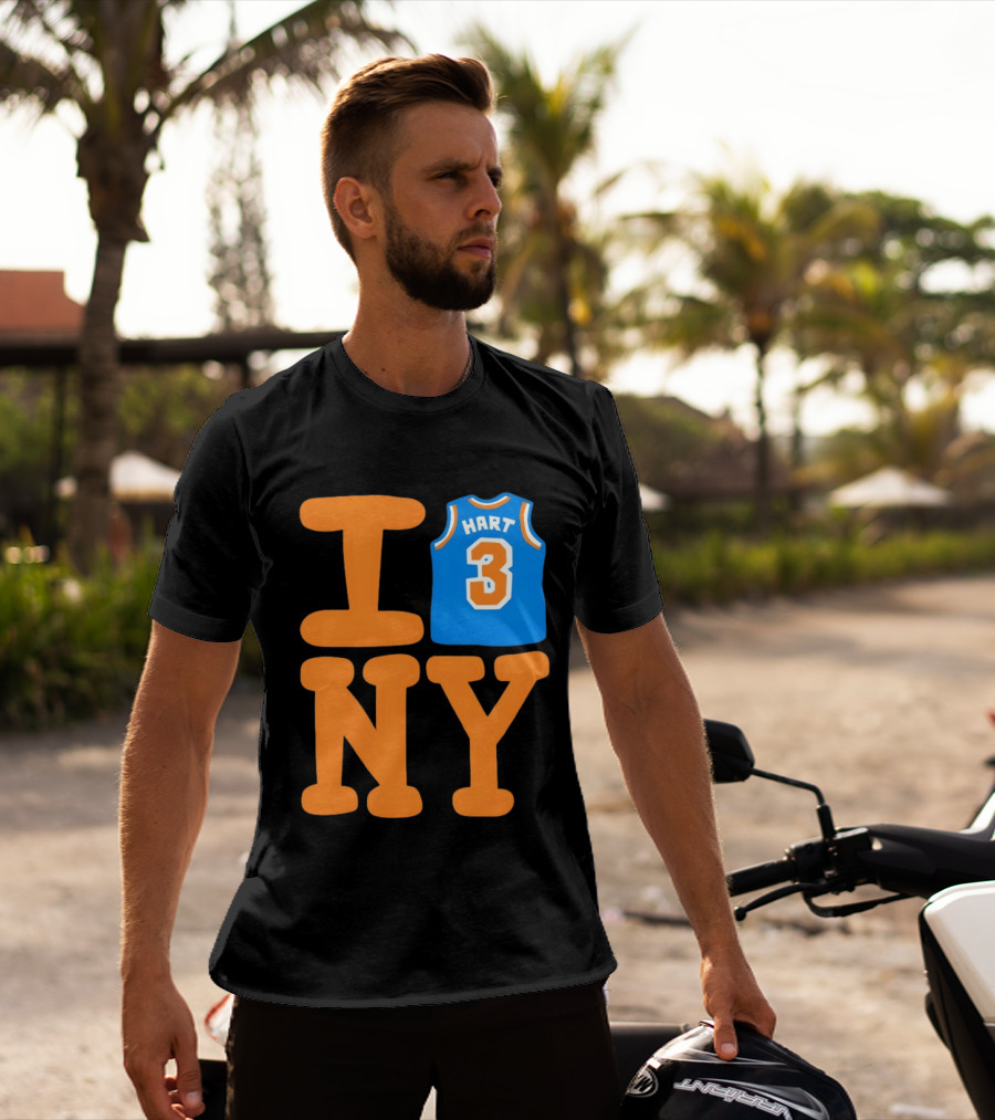 Josh Hart New York Knicks I Love NY 3 Basketball 2026 T-Shirt