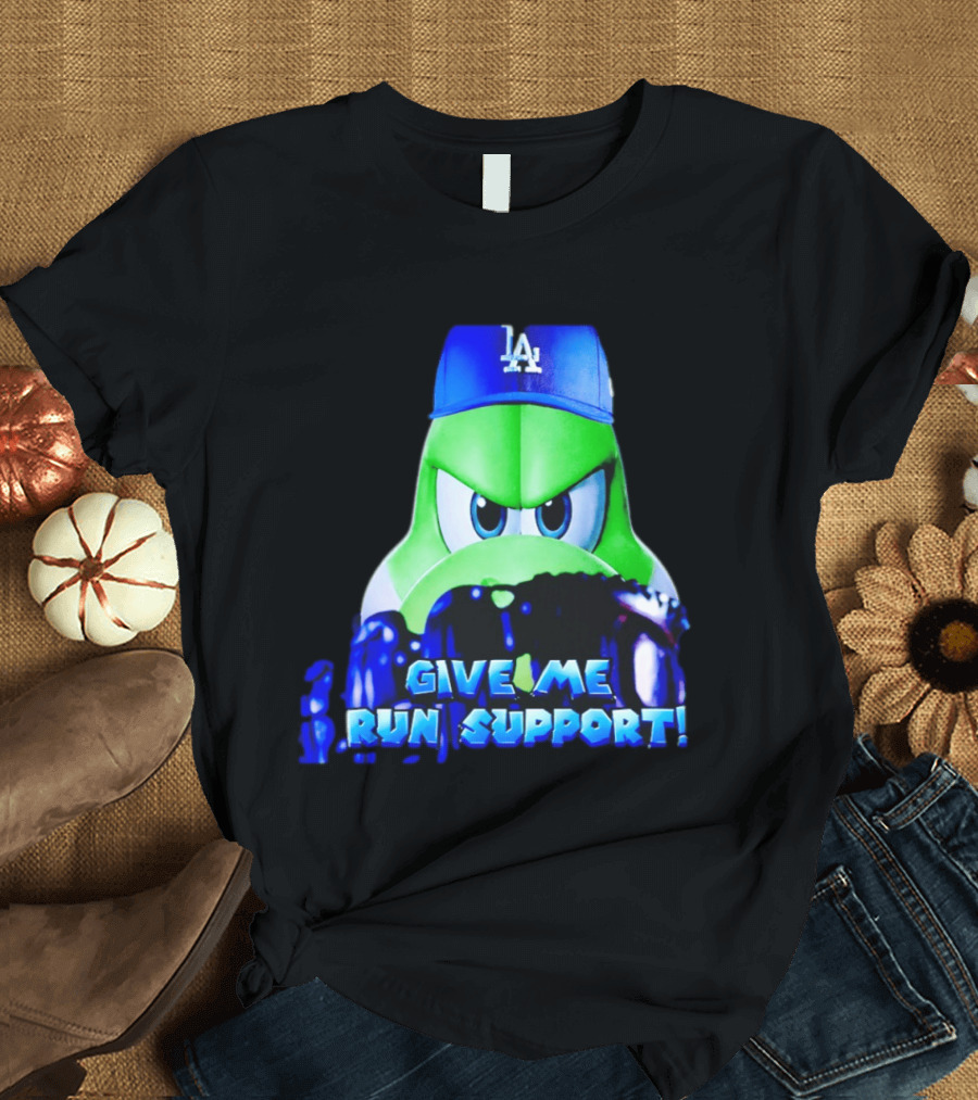 Los Angeles Dodgers Give Me Run Support Yoshi T-Shirt