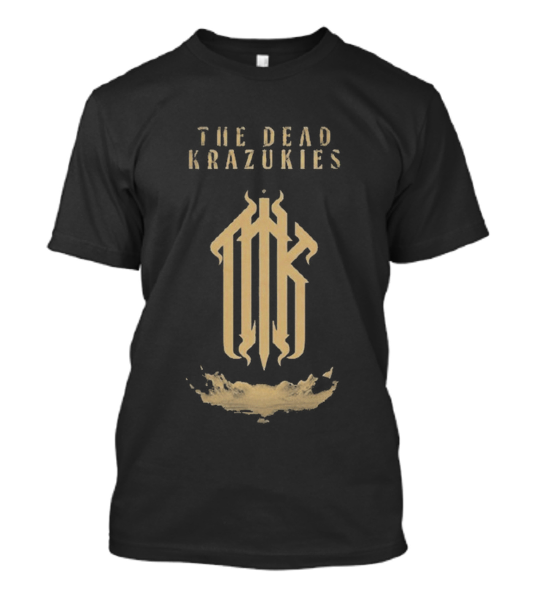 The Dead Krazukies Cipher Gold Monogram Band T-Shirt