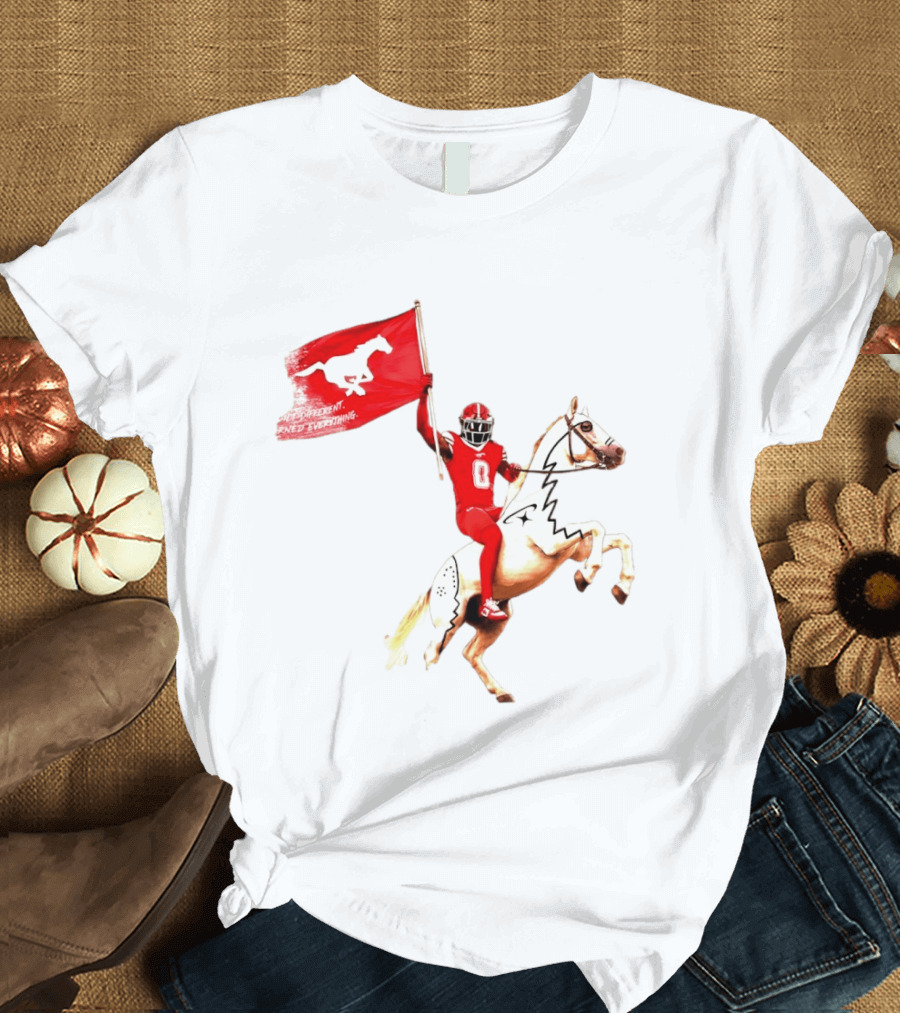Calgary Stampeders Warhorse Adrian Greene Charity Flag Football T-Shirt