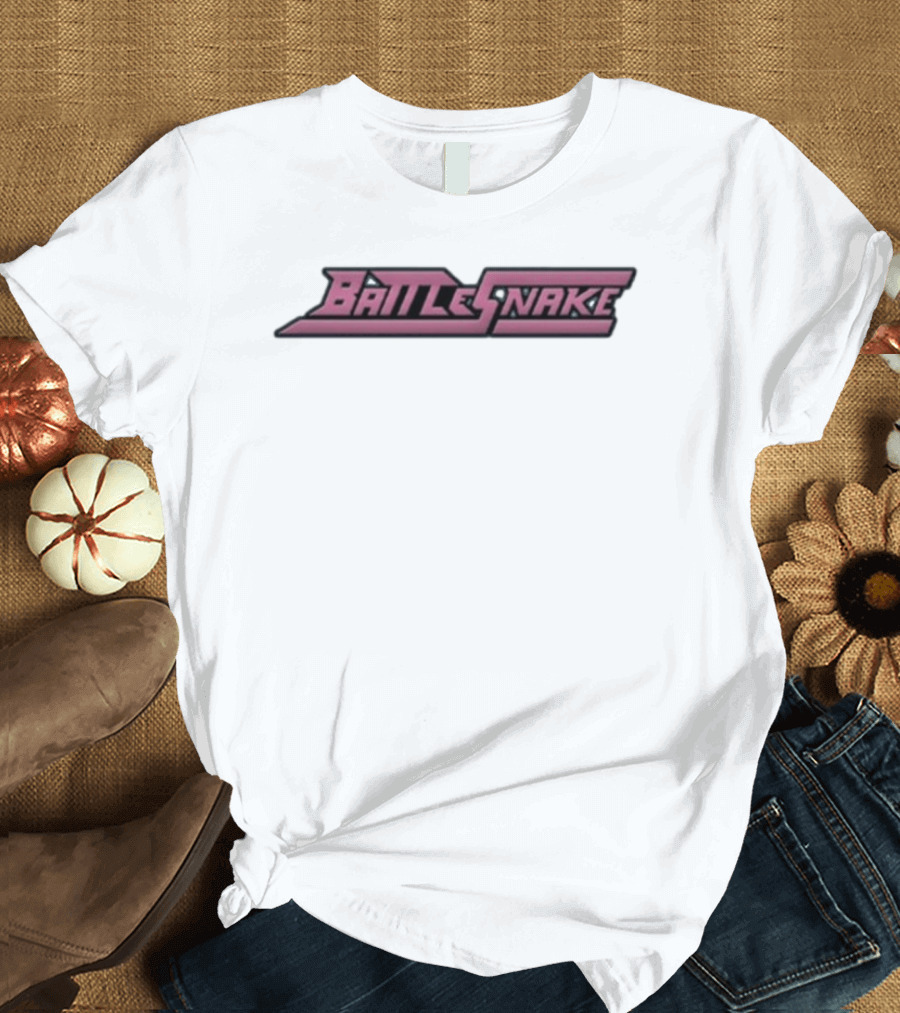 Battlesnake Pink Retro Gaming Style Font T-Shirt