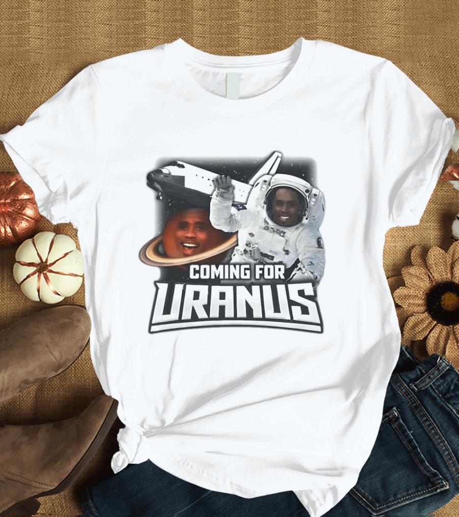 Coming For Uranus Astronaut Spaceship Humor T-Shirt
