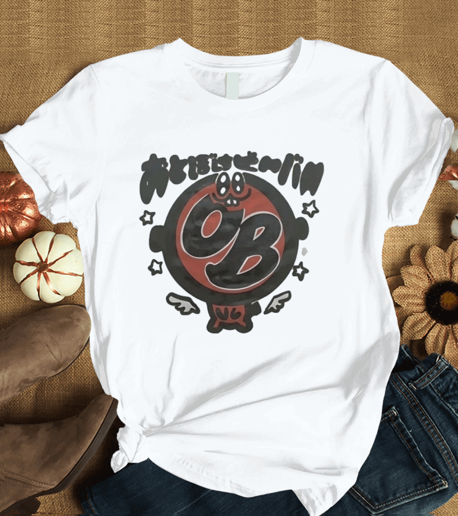 Otoboke Beaver 2026 Tour OB Logo With Cartoon Character And Stars T-Shirt