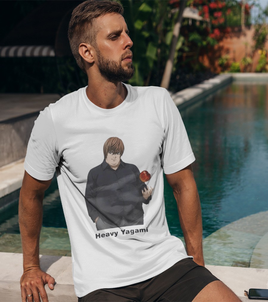 Heavy Yagami Light Death Note Apple T-Shirt