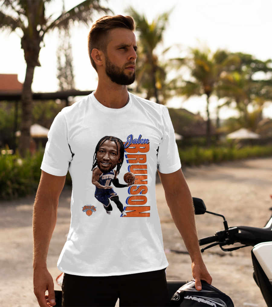 Jalen Brunson New York Knicks Basketball Caricature NBA Knicks T-Shirt
