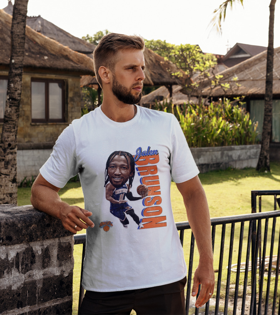 Jalen Brunson New York Knicks Basketball Caricature NBA Knicks T-Shirt