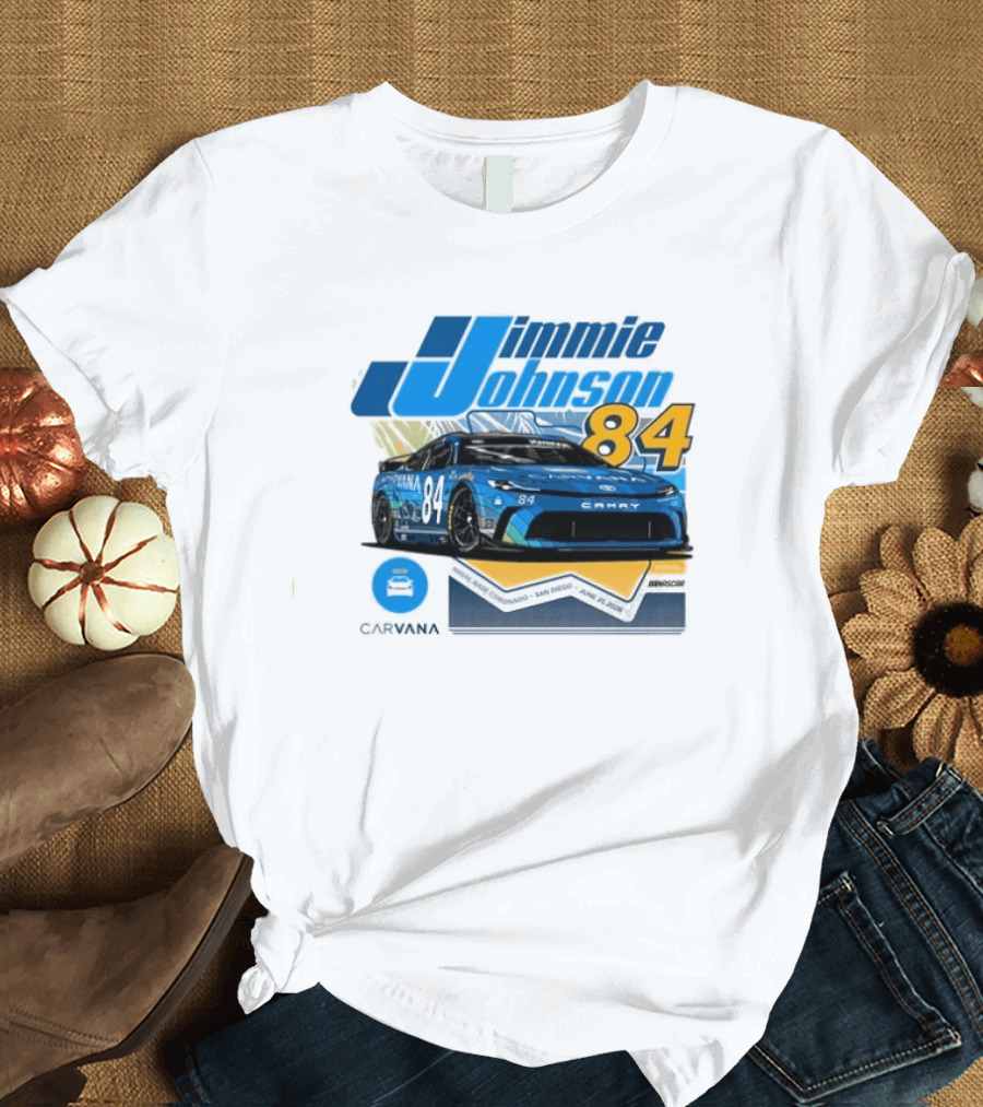 Jimmie Johnson 84 Carvana San Diego Paint Scheme 2026 T-Shirt