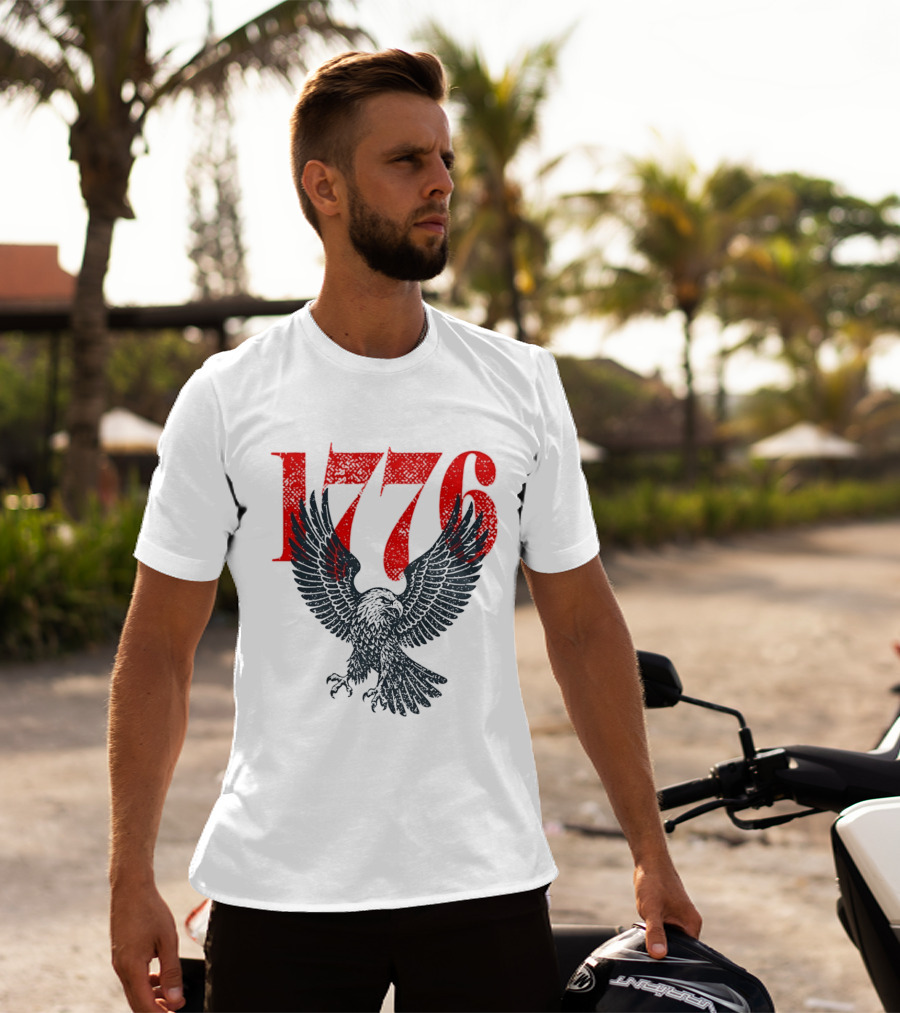 1776 250th Anniversary Bald Eagle USA T-Shirt